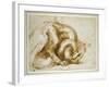 Study of a Winged Monster, C.1525-Michelangelo Buonarroti-Framed Giclee Print