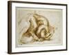 Study of a Winged Monster, C.1525-Michelangelo Buonarroti-Framed Giclee Print