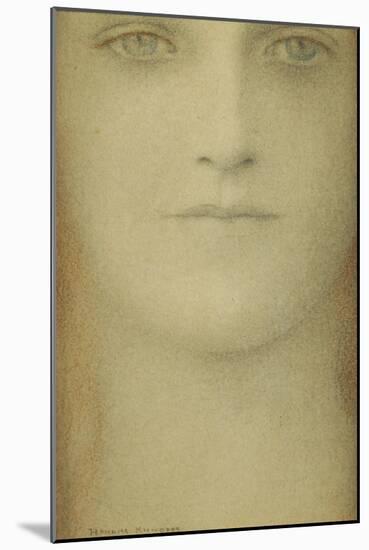 Study of a Woman, 1890-Fernand Khnopff-Mounted Giclee Print