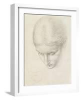 Study of a Woman. C.1868-71 (Pencil on Paper)-Edward John Poynter-Framed Giclee Print