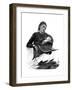 Study of a Woman Holding a Baby, 1895-Hubert von Herkomer-Framed Giclee Print