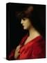 Study of a Woman in Red, Early 1890s-Jean-Jacques Henner-Stretched Canvas