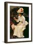 Study of a Woman (Oil on Canvas)-William Logsdail-Framed Giclee Print