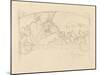 Study of a Woman Playing Violin-Alphonse Mucha-Mounted Giclee Print