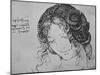 'Study of a Woman's Braided Hair', c1480 (1945)-Leonardo Da Vinci-Mounted Giclee Print