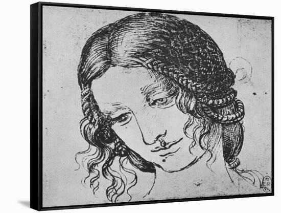 'Study of a Woman's Braided Hair', c1480 (1945)-Leonardo Da Vinci-Framed Stretched Canvas