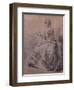 Study of a Woman's Costume, 1744-Hubert Francois Gravelot-Framed Giclee Print