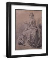 Study of a Woman's Costume, 1744-Hubert Francois Gravelot-Framed Giclee Print