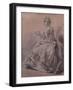 Study of a Woman's Costume, 1744-Hubert Francois Gravelot-Framed Giclee Print