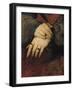 Study of a Woman's Hands, after the Portrait of Maddalena Doni by Raphael-Jean-Auguste-Dominique Ingres-Framed Giclee Print