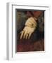 Study of a Woman's Hands, after the Portrait of Maddalena Doni by Raphael-Jean-Auguste-Dominique Ingres-Framed Giclee Print