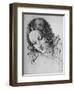 'Study of a Woman's Head', c1480 (1945)-Leonardo Da Vinci-Framed Giclee Print