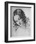 'Study of a Woman's Head', c1480 (1945)-Leonardo Da Vinci-Framed Giclee Print