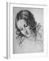 'Study of a Woman's Head', c1480 (1945)-Leonardo Da Vinci-Framed Giclee Print