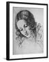 'Study of a Woman's Head', c1480 (1945)-Leonardo Da Vinci-Framed Giclee Print