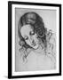 'Study of a Woman's Head', c1480 (1945)-Leonardo Da Vinci-Framed Giclee Print