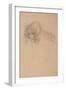 Study of a Woman's Head in Three-Quarter Profile, C.1901-1902-Gustav Klimt-Framed Giclee Print