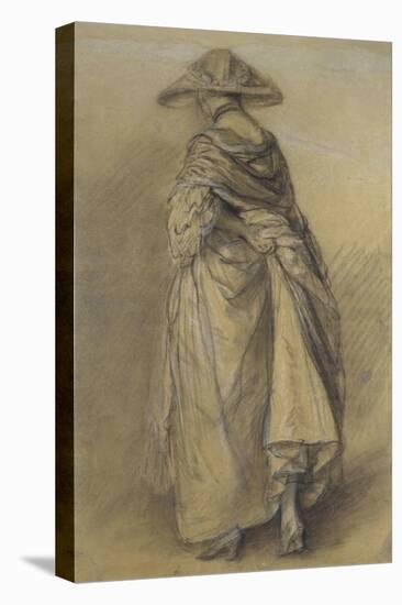 Study of a Woman, Seen from the Back-Thomas Gainsborough-Stretched Canvas