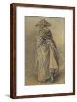 Study of a Woman, Seen from the Back-Thomas Gainsborough-Framed Giclee Print