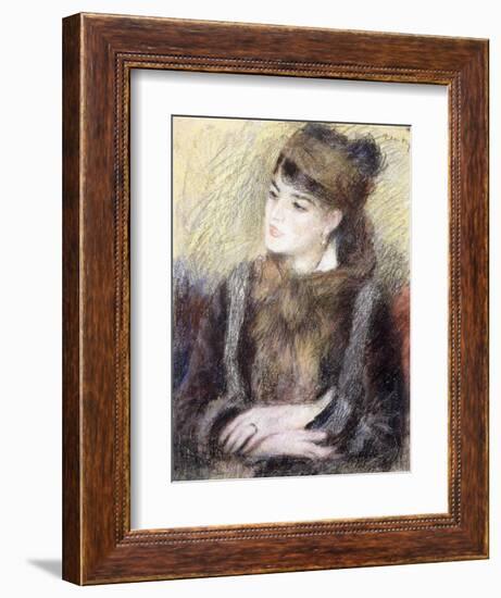 Study of a Woman-Pierre-Auguste Renoir-Framed Giclee Print