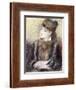 Study of a Woman-Pierre-Auguste Renoir-Framed Giclee Print