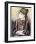 Study of a Woman-Pierre-Auguste Renoir-Framed Giclee Print