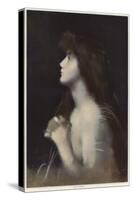Study of a Woman-Jean-Jacques Henner-Stretched Canvas