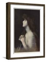 Study of a Woman-Jean-Jacques Henner-Framed Giclee Print