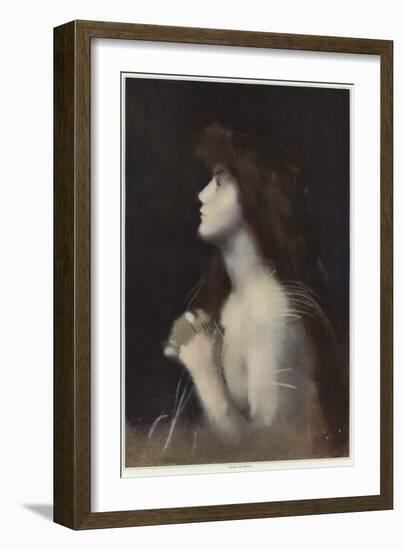 Study of a Woman-Jean-Jacques Henner-Framed Giclee Print