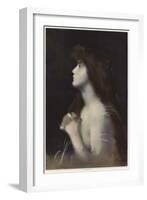 Study of a Woman-Jean-Jacques Henner-Framed Giclee Print