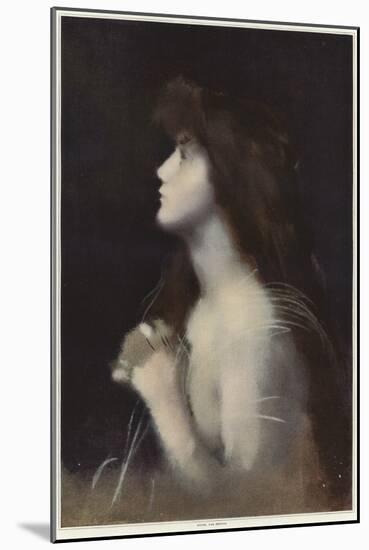 Study of a Woman-Jean-Jacques Henner-Mounted Giclee Print