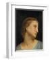 Study of a Womans Head (Oil on Canvas)-William-Adolphe Bouguereau-Framed Giclee Print