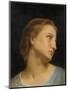 Study of a Womans Head (Oil on Canvas)-William-Adolphe Bouguereau-Mounted Giclee Print