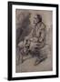 Study of a Woodman, C.1787-Thomas Gainsborough-Framed Giclee Print