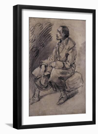 Study of a Woodman, C.1787-Thomas Gainsborough-Framed Giclee Print