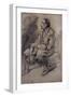 Study of a Woodman, C.1787-Thomas Gainsborough-Framed Giclee Print