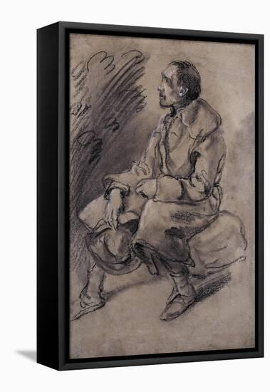 Study of a Woodman, C.1787-Thomas Gainsborough-Framed Stretched Canvas