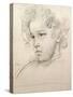 Study of a Young Boy's Head-Augustus Edwin John-Stretched Canvas