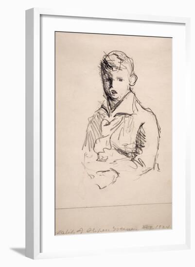 Study of a Young Boy-Robert Cozad Henri-Framed Giclee Print