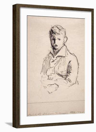 Study of a Young Boy-Robert Cozad Henri-Framed Giclee Print