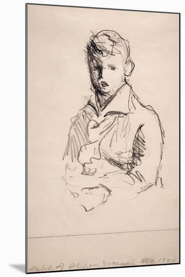 Study of a Young Boy-Robert Cozad Henri-Mounted Giclee Print