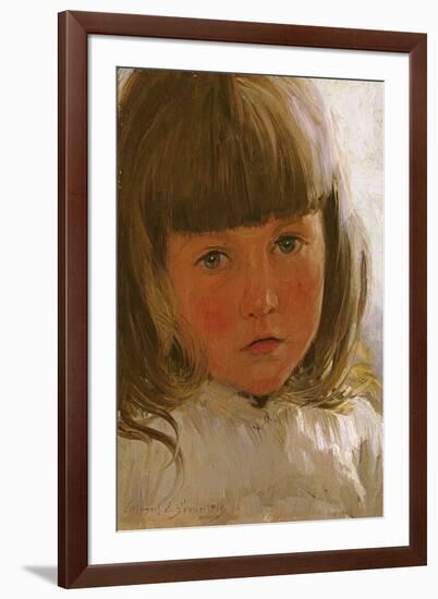 Study of a Young Girl-Edward Killingworth Johnson-Framed Giclee Print