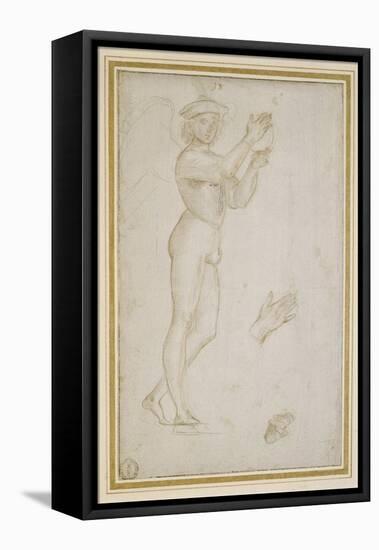 Study of a Young Man Making Music-Raphael-Framed Stretched Canvas