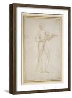 Study of a Young Man Making Music-Raphael-Framed Giclee Print