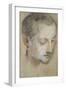 Study of a Young Man's Head-Federico Fiori Barocci-Framed Giclee Print