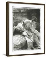 Study of a Young Man Seated, 1895-John Singer Sargent-Framed Giclee Print