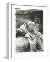 Study of a Young Man Seated, 1895-John Singer Sargent-Framed Giclee Print