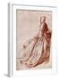 Study of a Young Woman, 1913-Jean-Antoine Watteau-Framed Giclee Print