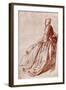 Study of a Young Woman, 1913-Jean-Antoine Watteau-Framed Giclee Print