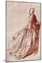 Study of a Young Woman, 1913-Jean-Antoine Watteau-Mounted Premium Giclee Print